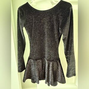 Mondor Black Sparkling Figure Skating Dress